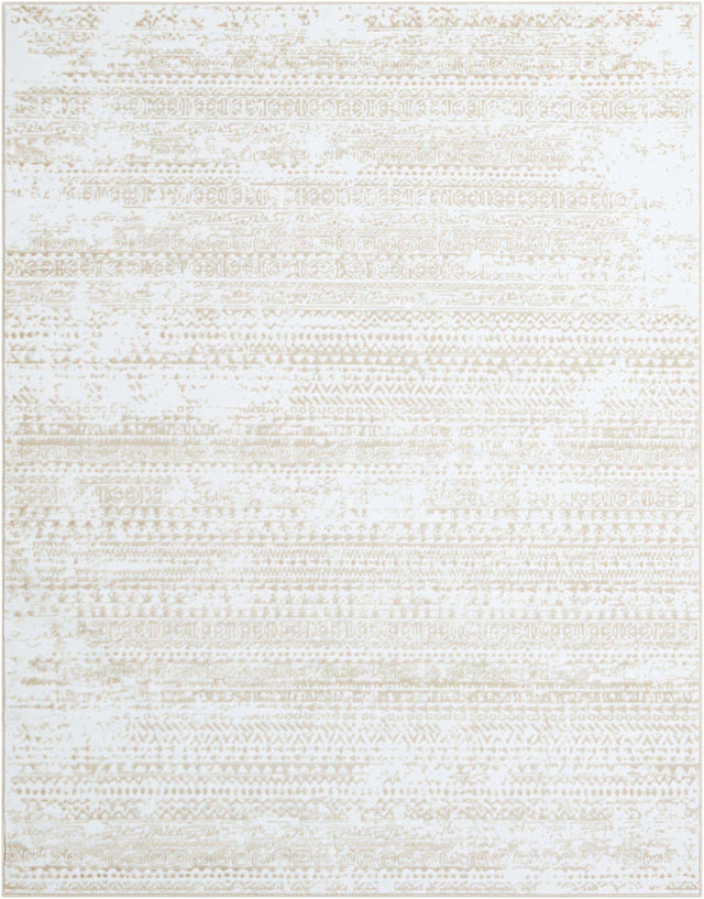Snow White 7' 10 x 10' Hermitage Rectangle Area Rug 55% Polypropylene & 45% Polyester Easy Clean Stain-Resistant Carpet for Living, Office, Dorm Rooms for Sale at Rug Engine