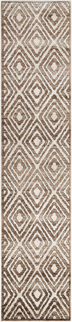 Chocolate Brown 2' 7 x 12' Hermitage Runner Area Rug 55% Polypropylene & 45% Polyester Easy Clean Stain-Resistant Carpet for Living, Office, Dorm Rooms for Sale at Rug Engine