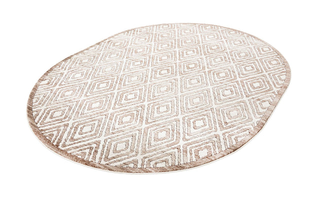 Chocolate Brown 7' 10 x 10' Hermitage Oval Area Rug 55% Polypropylene & 45% Polyester Easy Clean Stain-Resistant Carpet for Living, Office, Dorm Rooms for Sale at Rug Engine