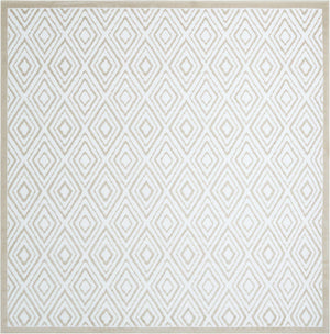 Snow White 10' x 10' Hermitage Square Area Rug 55% Polypropylene & 45% Polyester Easy Clean Stain-Resistant Carpet for Living, Office, Dorm Rooms for Sale at Rug Engine