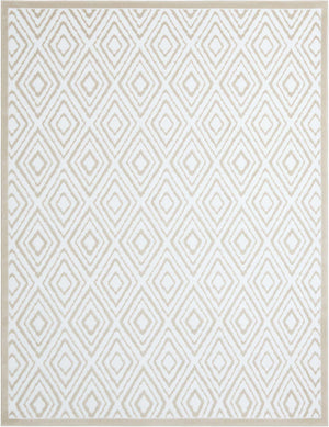 Snow White 7' 10 x 10' Hermitage Rectangle Area Rug 55% Polypropylene & 45% Polyester Easy Clean Stain-Resistant Carpet for Living, Office, Dorm Rooms for Sale at Rug Engine