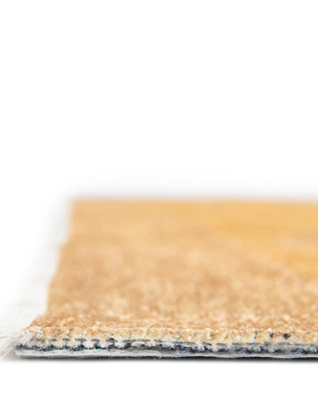 Yellow 6' 1 x 9' Boutique Rectangle Area Rug Chenille Polyester Cotton Traditional Oriental Inspired Classical Carpet for Living Rooms Dining Office Space Interior Design for Sale at Rug Engine