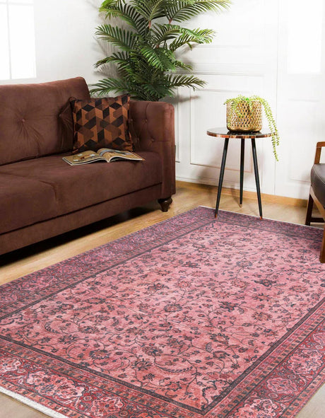 Antique Red 2' x 3' 1 Boutique Rectangle Area Rug Chenille Polyester Cotton Traditional Oriental Inspired Classical Carpet for Living Rooms Dining Office Space Interior Design for Sale at Rug Engine