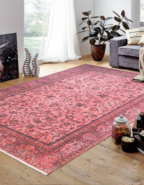 Antique Red 2' x 3' 1 Boutique Rectangle Area Rug Chenille Polyester Cotton Traditional Oriental Inspired Classical Carpet for Living Rooms Dining Office Space Interior Design for Sale at Rug Engine