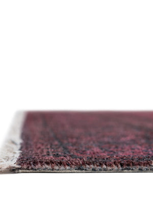 Antique Red 6' 1 x 9' Boutique Rectangle Area Rug Chenille Polyester Cotton Traditional Oriental Inspired Classical Carpet for Living Rooms Dining Office Space Interior Design for Sale at Rug Engine