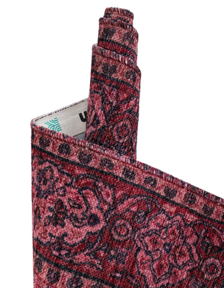 Antique Red 9' x 11' 10 Boutique Rectangle Area Rug Chenille Polyester Cotton Traditional Oriental Inspired Classical Carpet for Living Rooms Dining Office Space Interior Design for Sale at Rug Engine