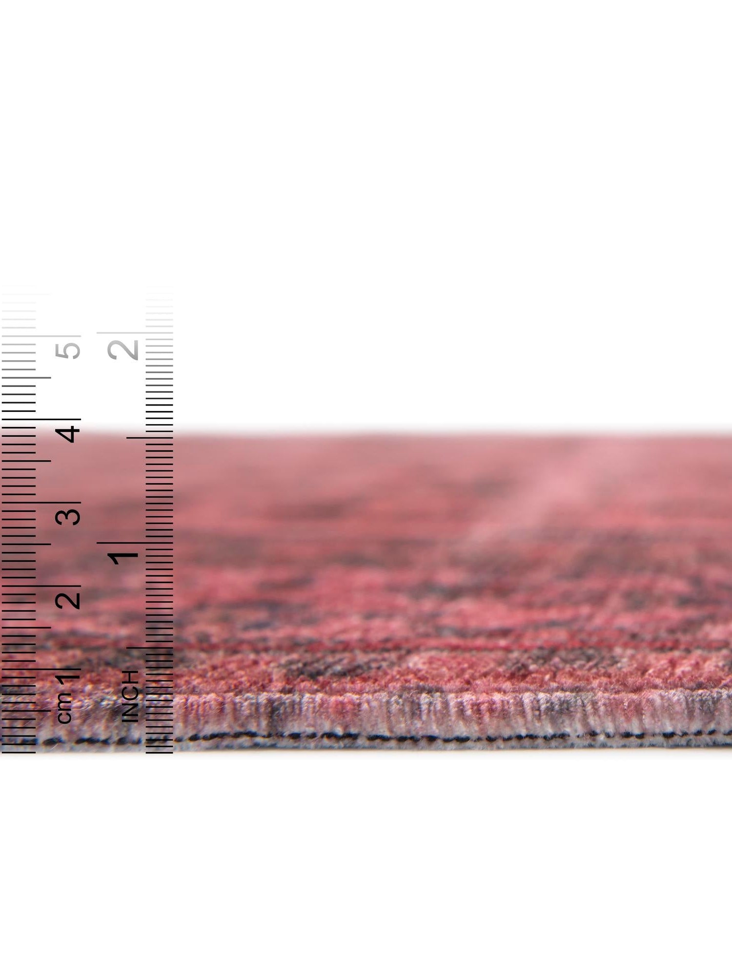 Antique Red 7' 9 x 7' 9 Boutique Square Area Rug Chenille Polyester Cotton Traditional Oriental Inspired Classical Carpet for Living Rooms Dining Office Space Interior Design for Sale at Rug Engine