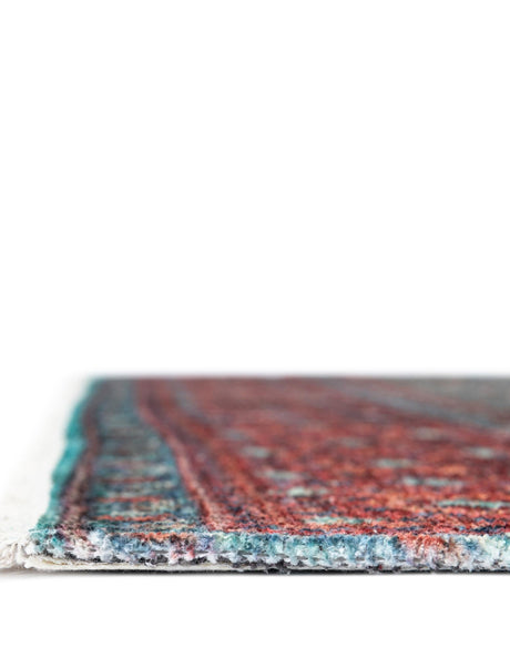 Multicolor 7' 9 x 7' 9 Boutique Square Area Rug Chenille Polyester Cotton Traditional Oriental Inspired Classical Carpet for Living Rooms Dining Office Space Interior Design for Sale at Rug Engine