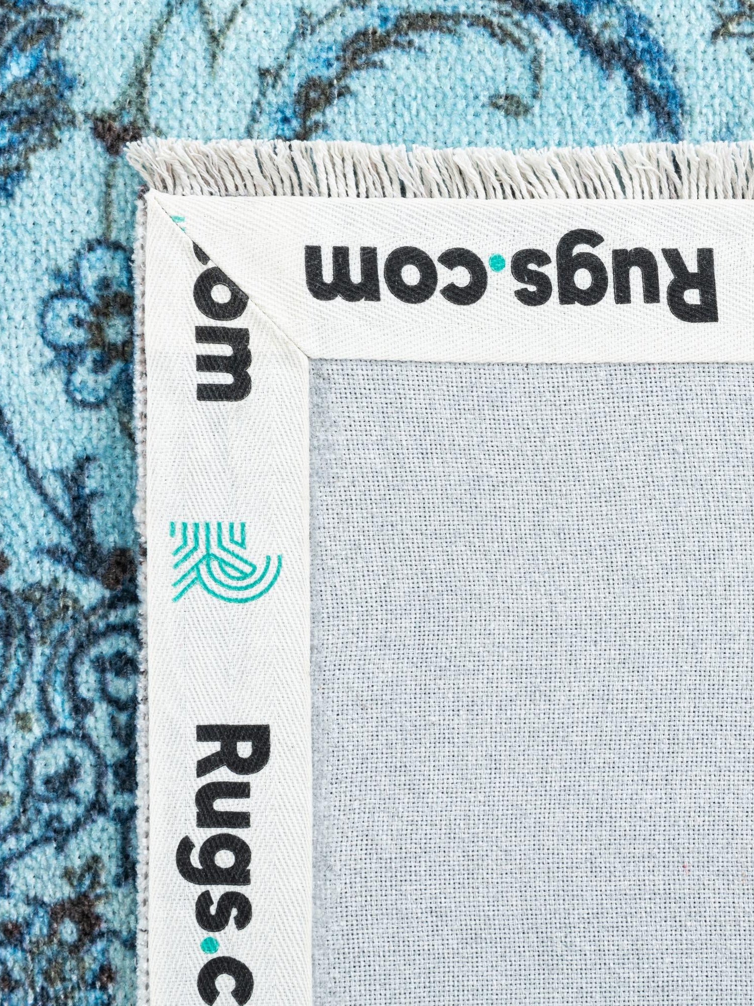 Blue 6' 1 x 9' Boutique Rectangle Area Rug Chenille Polyester Cotton Traditional Oriental Inspired Classical Carpet for Living Rooms Dining Office Space Interior Design for Sale at Rug Engine