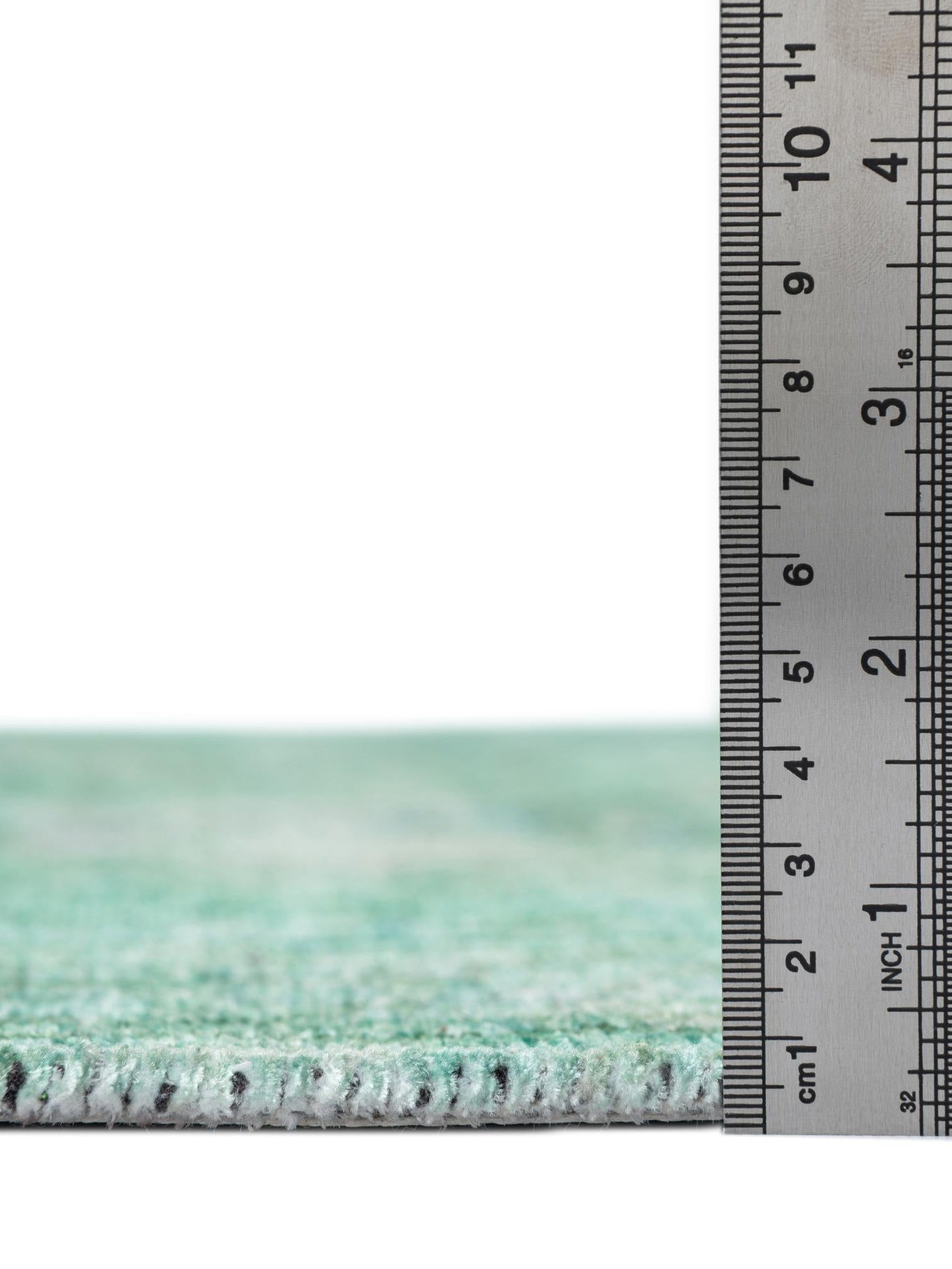 Turquoise 7' 10 x 10' Boutique Rectangle Area Rug Chenille Polyester Cotton Traditional Oriental Inspired Classical Carpet for Living Rooms Dining Office Space Interior Design for Sale at Rug Engine