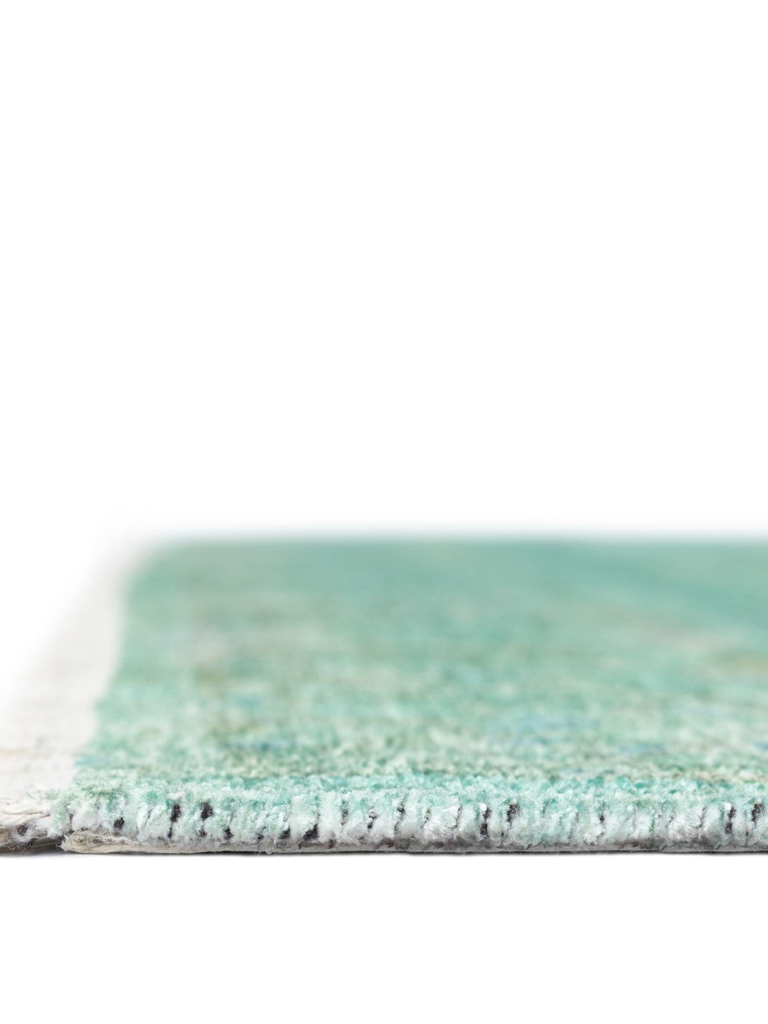 Turquoise 9' x 11' 10 Boutique Rectangle Area Rug Chenille Polyester Cotton Traditional Oriental Inspired Classical Carpet for Living Rooms Dining Office Space Interior Design for Sale at Rug Engine