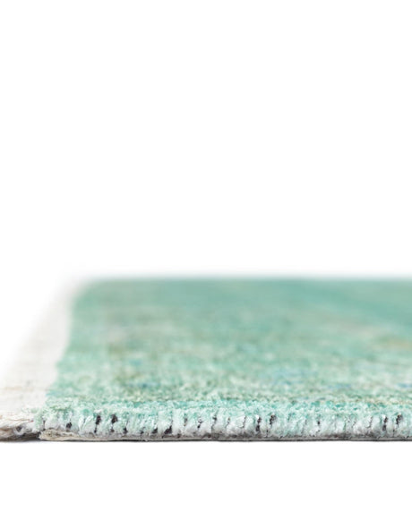 Turquoise 9' x 11' 10 Boutique Rectangle Area Rug Chenille Polyester Cotton Traditional Oriental Inspired Classical Carpet for Living Rooms Dining Office Space Interior Design for Sale at Rug Engine