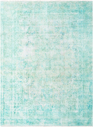 Turquoise 5' 1 x 7' 10 Boutique Rectangle Area Rug Chenille Polyester Cotton Traditional Oriental Inspired Classical Carpet for Living Rooms Dining Office Space Interior Design for Sale at Rug Engine