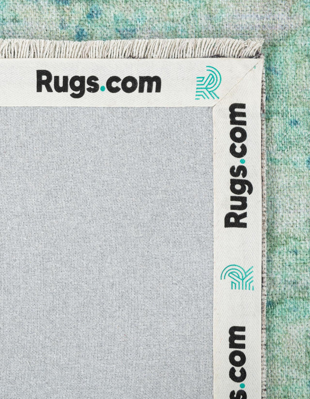 Turquoise 7' 9 x 7' 9 Boutique Square Area Rug Chenille Polyester Cotton Traditional Oriental Inspired Classical Carpet for Living Rooms Dining Office Space Interior Design for Sale at Rug Engine