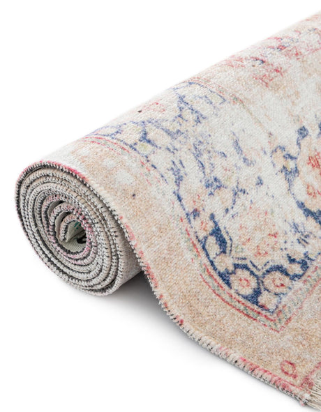 Navy Blue 7' 9 x 7' 9 Boutique Square Area Rug Chenille Polyester Cotton Traditional Oriental Inspired Classical Carpet for Living Rooms Dining Office Space Interior Design for Sale at Rug Engine