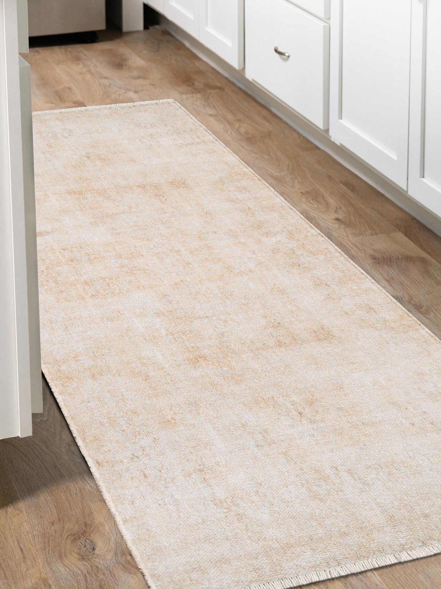 Ivory 2' x 6' 1 Boutique Runner Area Rug Chenille Polyester Cotton Traditional Oriental Inspired Classical Carpet for Living Rooms Dining Office Space Interior Design for Sale at Rug Engine