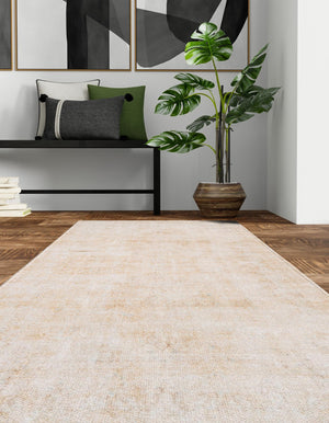 Ivory 2' x 6' 1 Boutique Runner Area Rug Chenille Polyester Cotton Traditional Oriental Inspired Classical Carpet for Living Rooms Dining Office Space Interior Design for Sale at Rug Engine