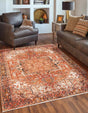 Rust Red 2' x 3' 1 Boutique Rectangle Area Rug Chenille Polyester Cotton Traditional Oriental Inspired Classical Carpet for Living Rooms Dining Office Space Interior Design for Sale at Rug Engine