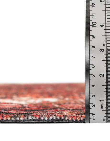 Rust Red 9' x 11' 10 Boutique Rectangle Area Rug Chenille Polyester Cotton Traditional Oriental Inspired Classical Carpet for Living Rooms Dining Office Space Interior Design for Sale at Rug Engine