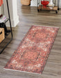 Rust Red 3' 3 x 11' 10 Boutique Runner Area Rug Chenille Polyester Cotton Traditional Oriental Inspired Classical Carpet for Living Rooms Dining Office Space Interior Design for Sale at Rug Engine