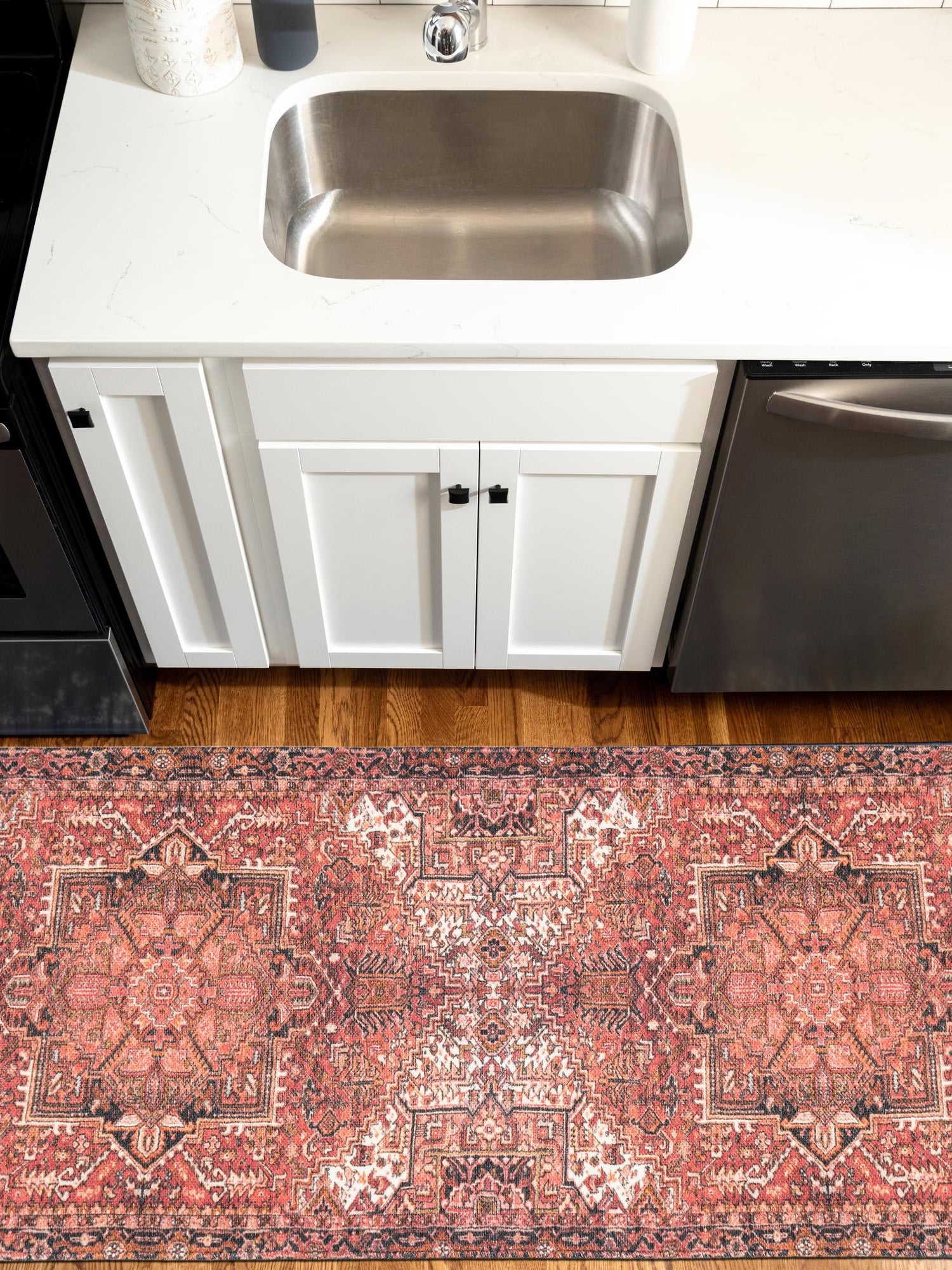 Rust Red 2' x 6' 1 Boutique Runner Area Rug Chenille Polyester Cotton Traditional Oriental Inspired Classical Carpet for Living Rooms Dining Office Space Interior Design for Sale at Rug Engine