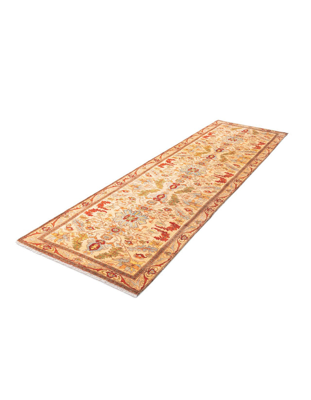 Beige 3' 3 x 11' 10 Boutique Runner Area Rug Chenille Polyester Cotton Traditional Oriental Inspired Classical Carpet for Living Rooms Dining Office Space Interior Design for Sale at Rug Engine