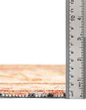 Beige 3' 11 x 5' 11 Boutique Rectangle Area Rug Chenille Polyester Cotton Traditional Oriental Inspired Classical Carpet for Living Rooms Dining Office Space Interior Design for Sale at Rug Engine