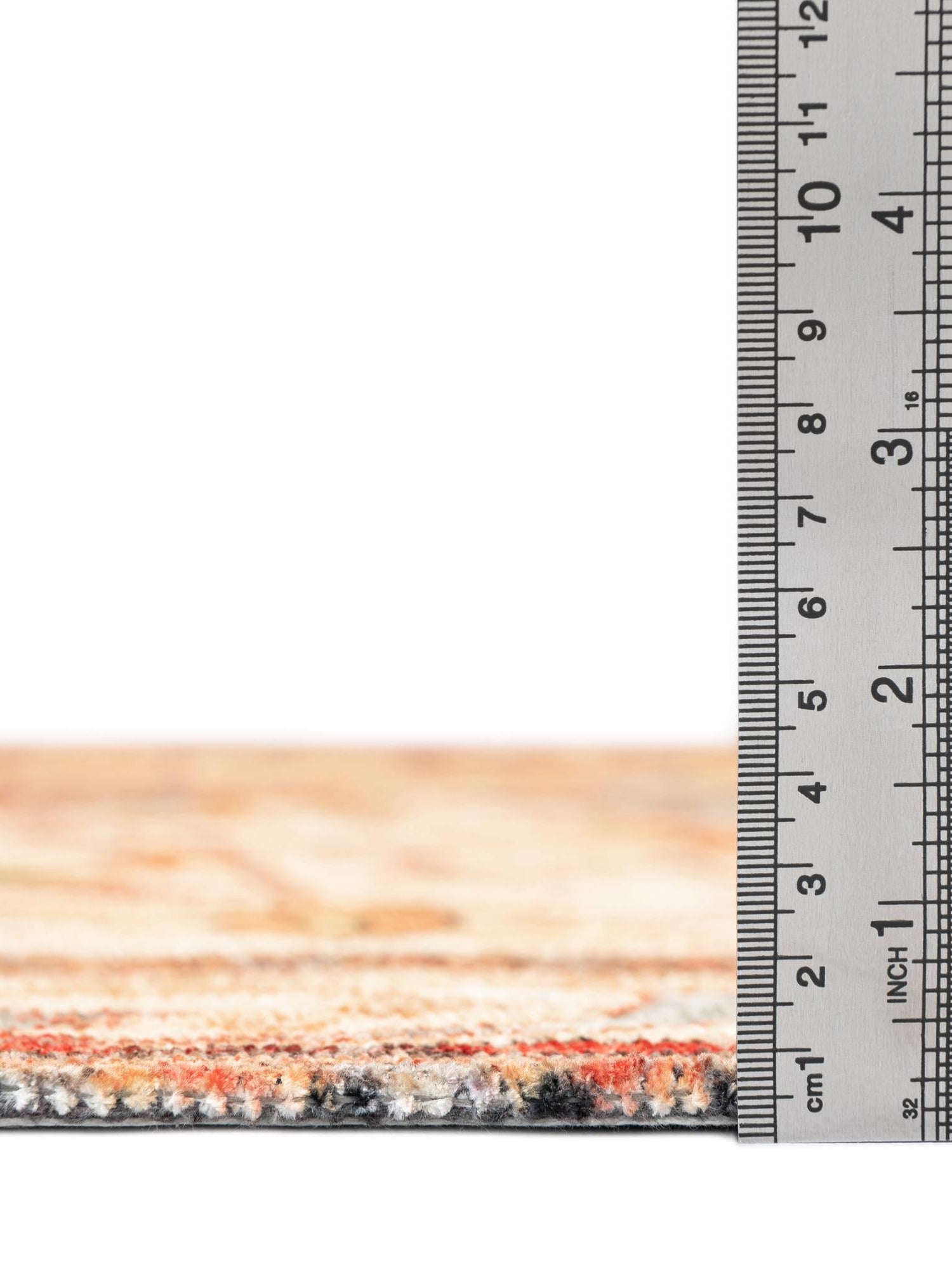 Beige 6' 1 x 9' Boutique Rectangle Area Rug Chenille Polyester Cotton Traditional Oriental Inspired Classical Carpet for Living Rooms Dining Office Space Interior Design for Sale at Rug Engine