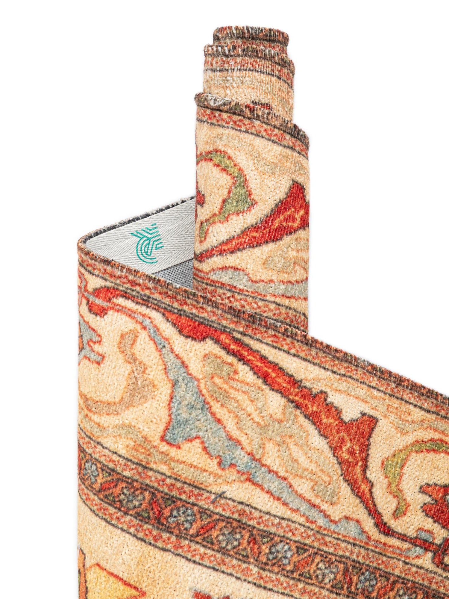 Beige 2' x 3' 1 Boutique Rectangle Area Rug Chenille Polyester Cotton Traditional Oriental Inspired Classical Carpet for Living Rooms Dining Office Space Interior Design for Sale at Rug Engine