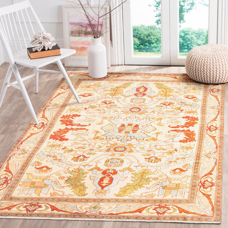 Beige 9' x 11' 10 Boutique Rectangle Area Rug Chenille Polyester Cotton Traditional Oriental Inspired Classical Carpet for Living Rooms Dining Office Space Interior Design for Sale at Rug Engine