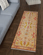 Beige 2' x 6' 1 Boutique Runner Area Rug Chenille Polyester Cotton Traditional Oriental Inspired Classical Carpet for Living Rooms Dining Office Space Interior Design for Sale at Rug Engine
