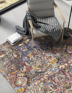 Multicolor 9' x 11' 10 Boutique Rectangle Area Rug Chenille Polyester Cotton Traditional Oriental Inspired Classical Carpet for Living Rooms Dining Office Space Interior Design for Sale at Rug Engine