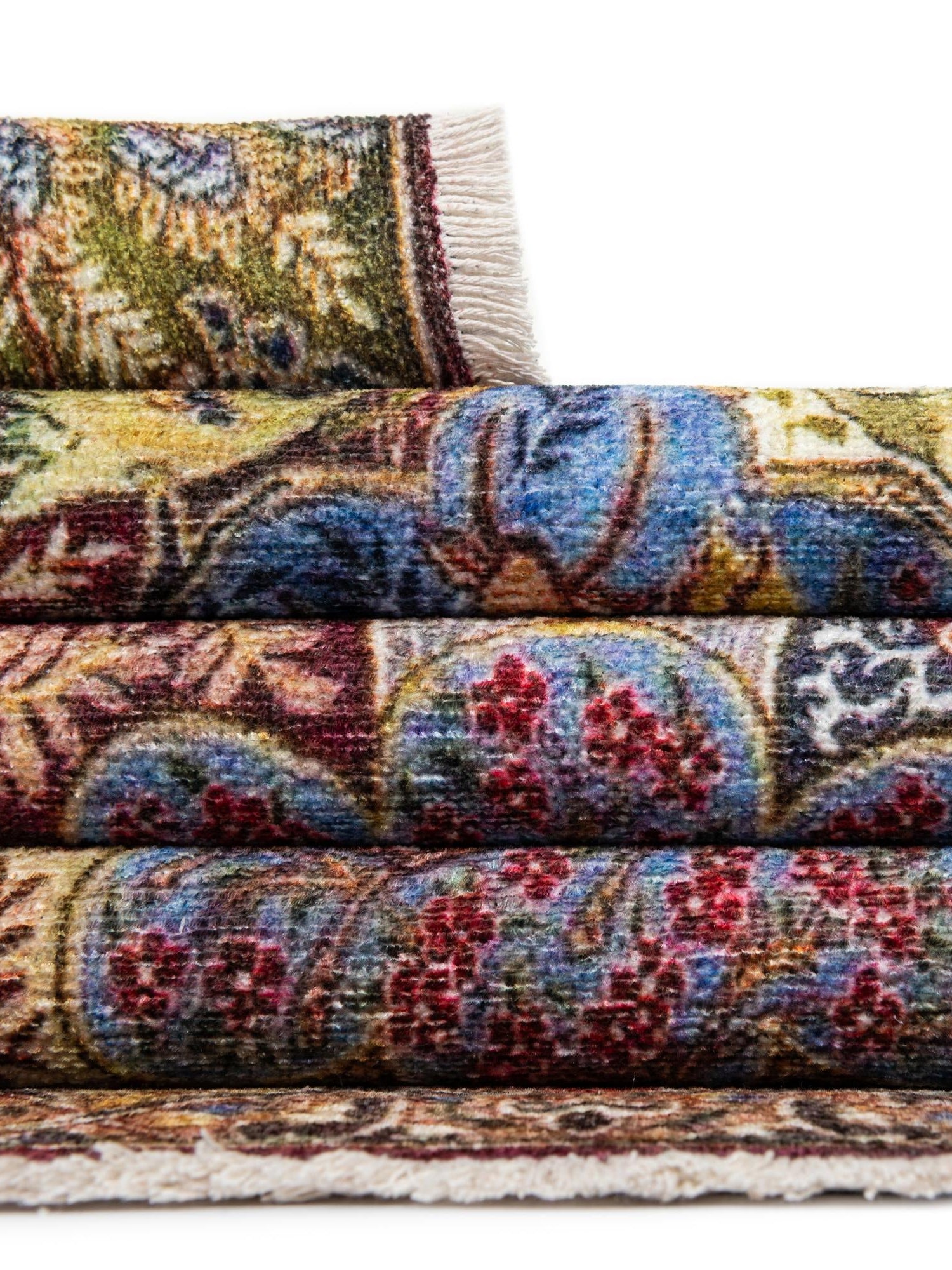 Multicolor 3' 3 x 11' 10 Boutique Runner Area Rug Chenille Polyester Cotton Traditional Oriental Inspired Classical Carpet for Living Rooms Dining Office Space Interior Design for Sale at Rug Engine
