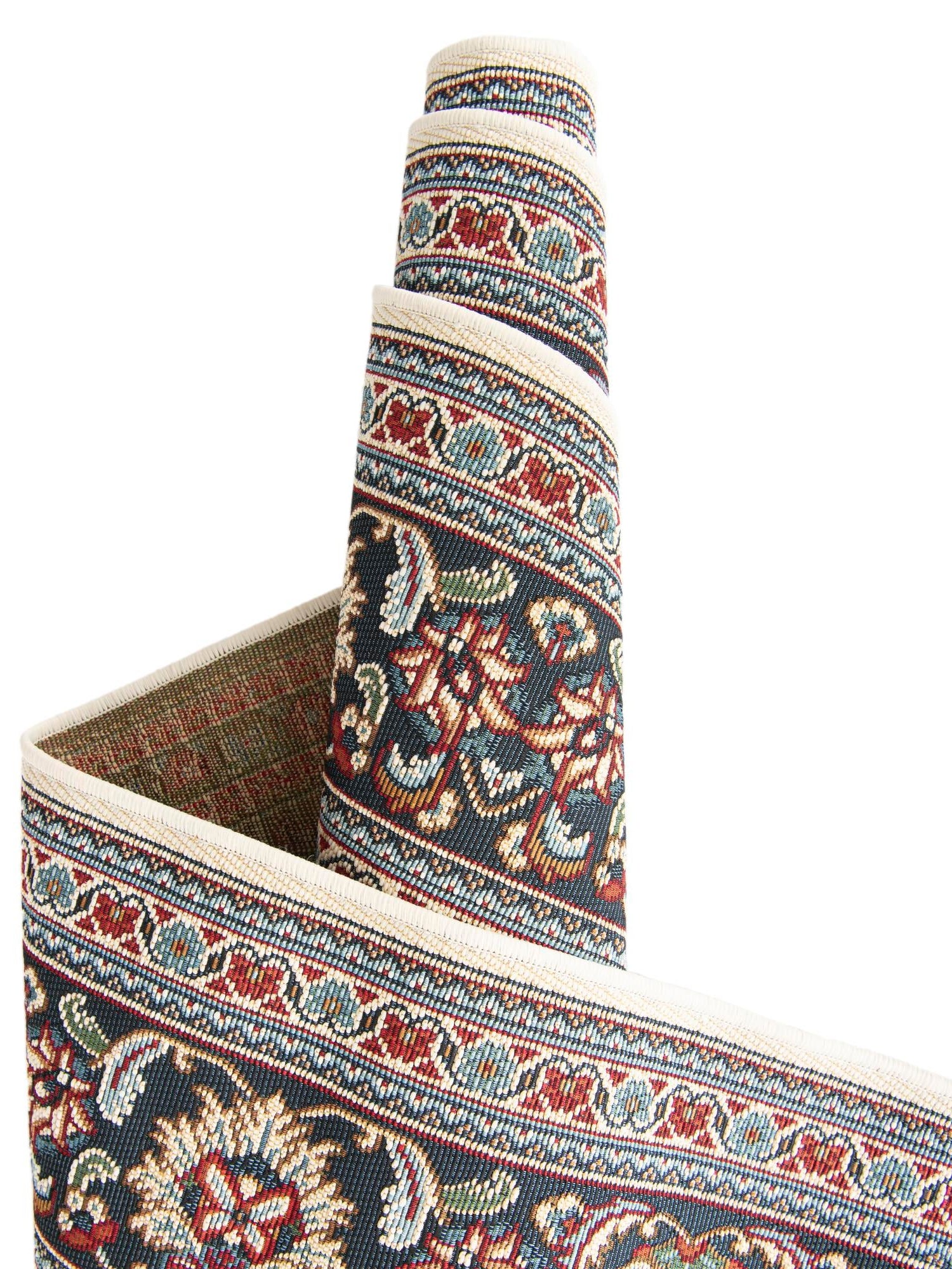 Ivory 9' x 12' Outdoor Traditional Rectangle Area Rug Weather Resistant for Patio, Deck, Terrace, Balcony, Porch Classical Design Outside Carpet for Sale at Rug Engine