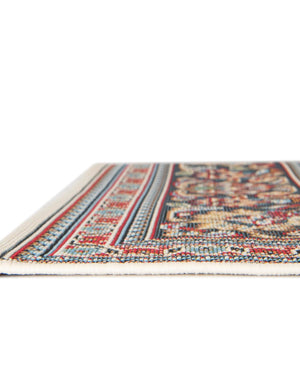 Ivory 2' x 5' 1 Outdoor Traditional Runner Area Rug Weather Resistant for Patio, Deck, Terrace, Balcony, Porch Classical Design Outside Carpet for Sale at Rug Engine