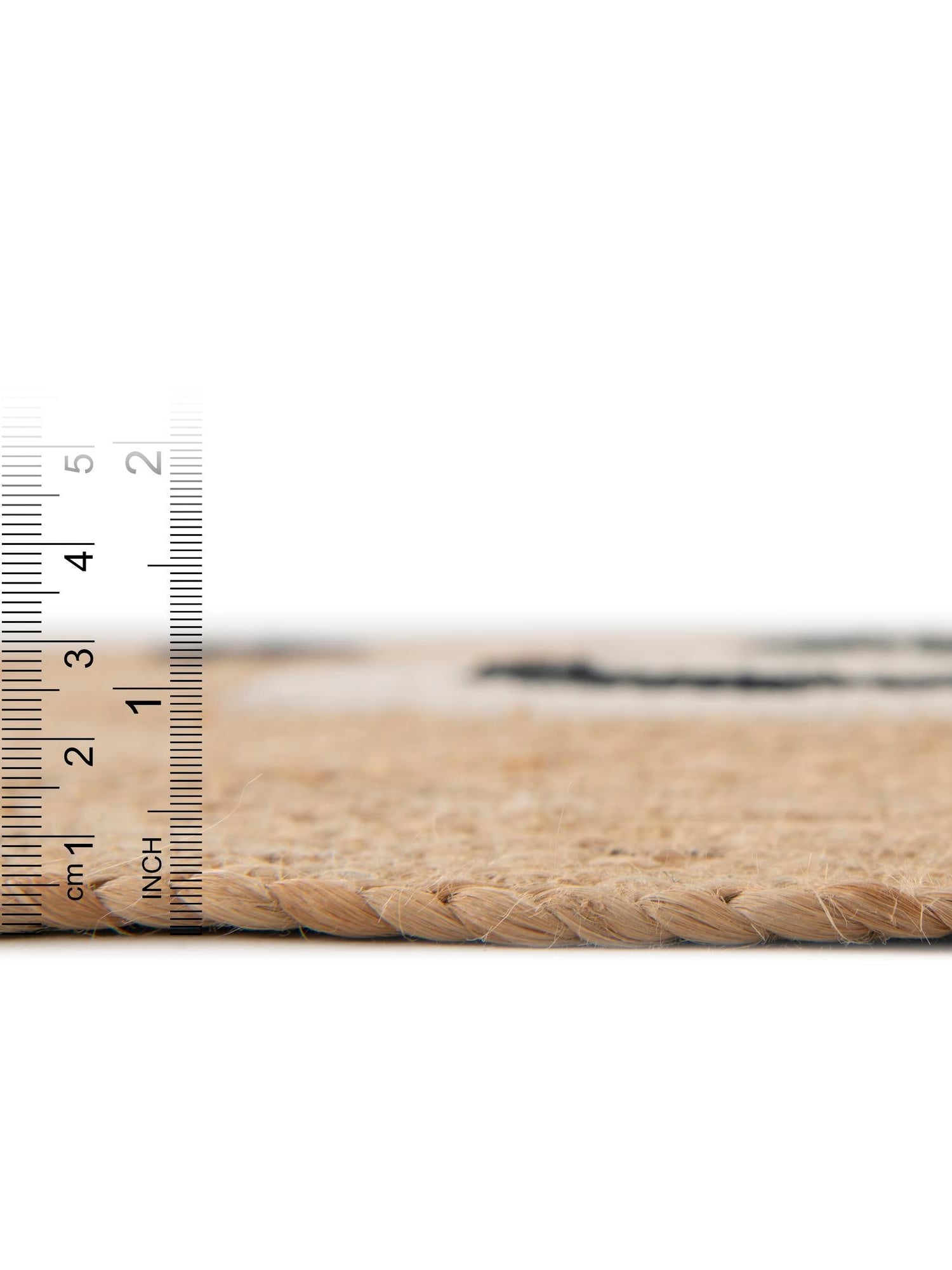 Natural and White 4' 1 x 4' 1 Kids Braided Jute Round Area Rug for Baby Nursery, Toddler Playroom,  Bedrooms All Natural Eco-Friendly Sustainable Carpet for Sale at Rug Engine