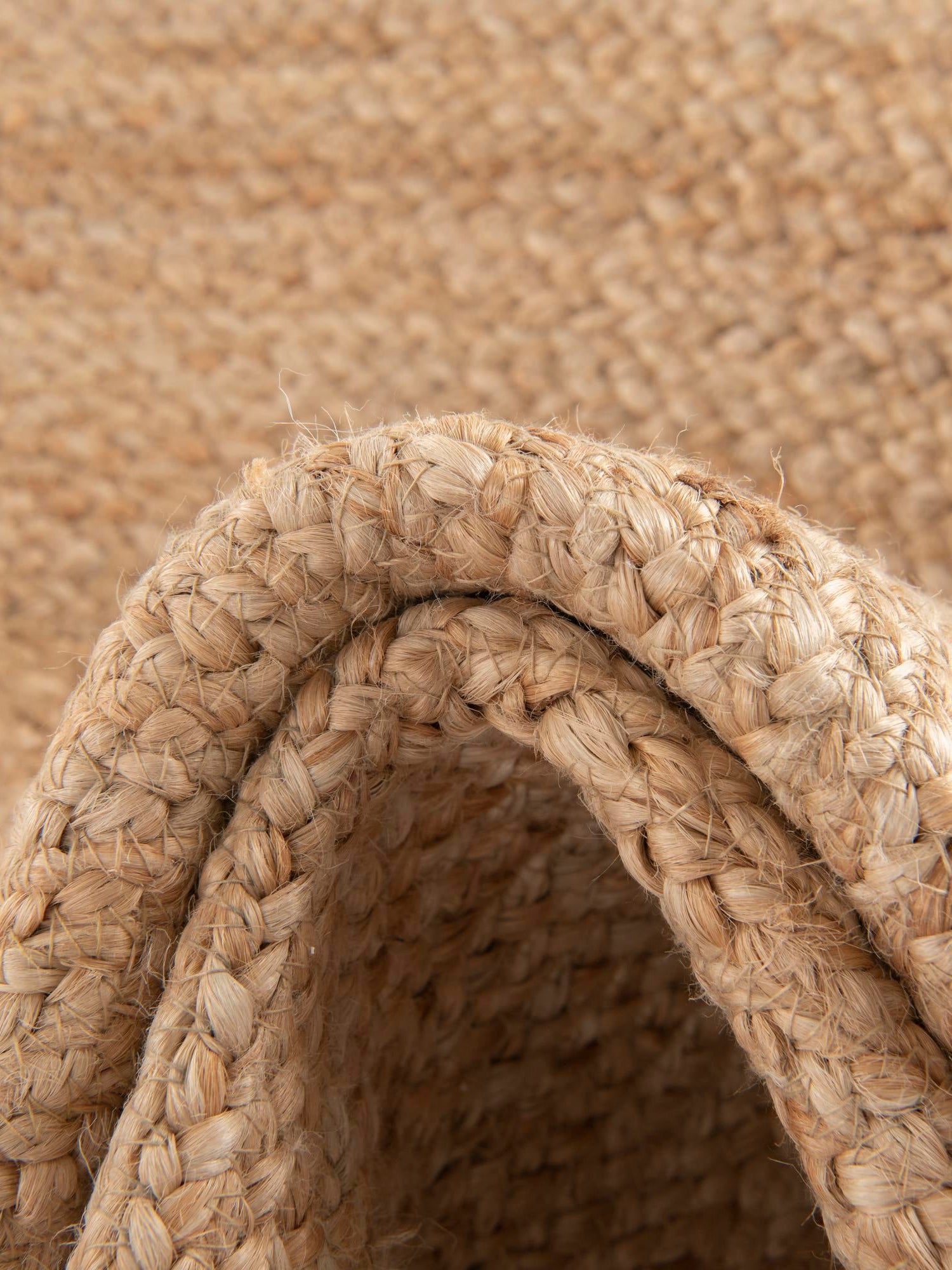 Natural and White 4' 1 x 4' 1 Kids Braided Jute Round Area Rug for Baby Nursery, Toddler Playroom,  Bedrooms All Natural Eco-Friendly Sustainable Carpet for Sale at Rug Engine