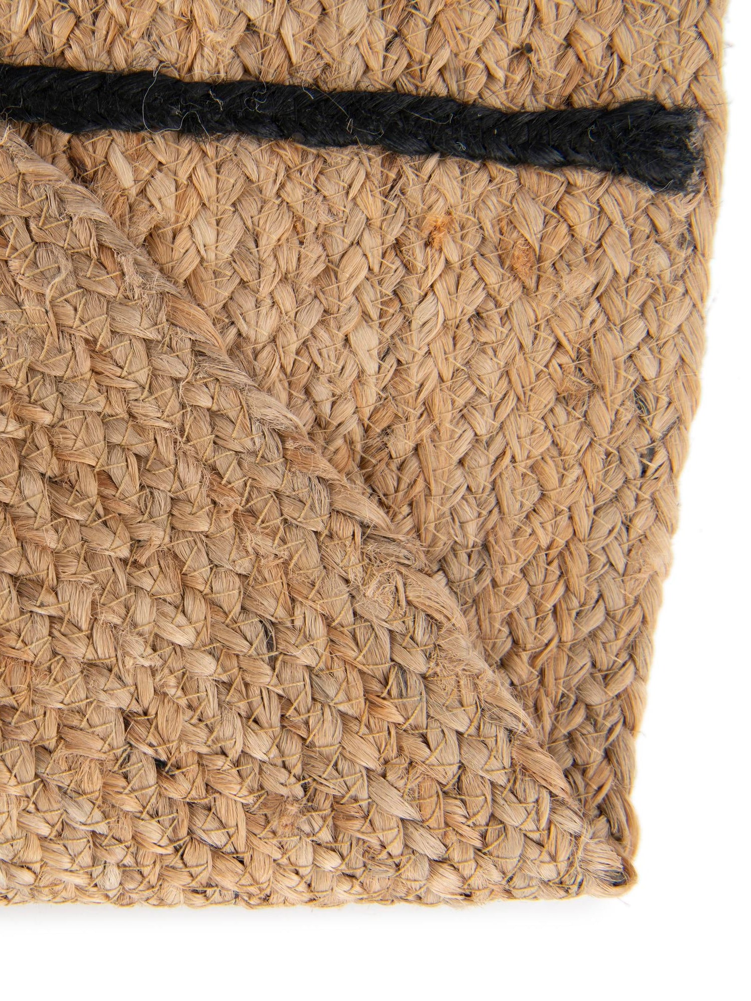 Natural and Ivory 5' 1 x 5' 1 Kids Braided Jute Round Area Rug for Baby Nursery, Toddler Playroom,  Bedrooms All Natural Eco-Friendly Sustainable Carpet for Sale at Rug Engine