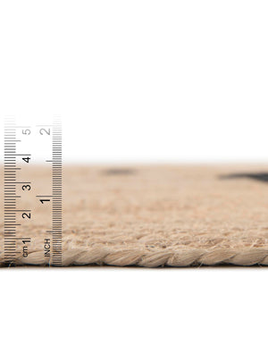 Natural 5' 1 x 5' 1 Kids Braided Jute Round Rug