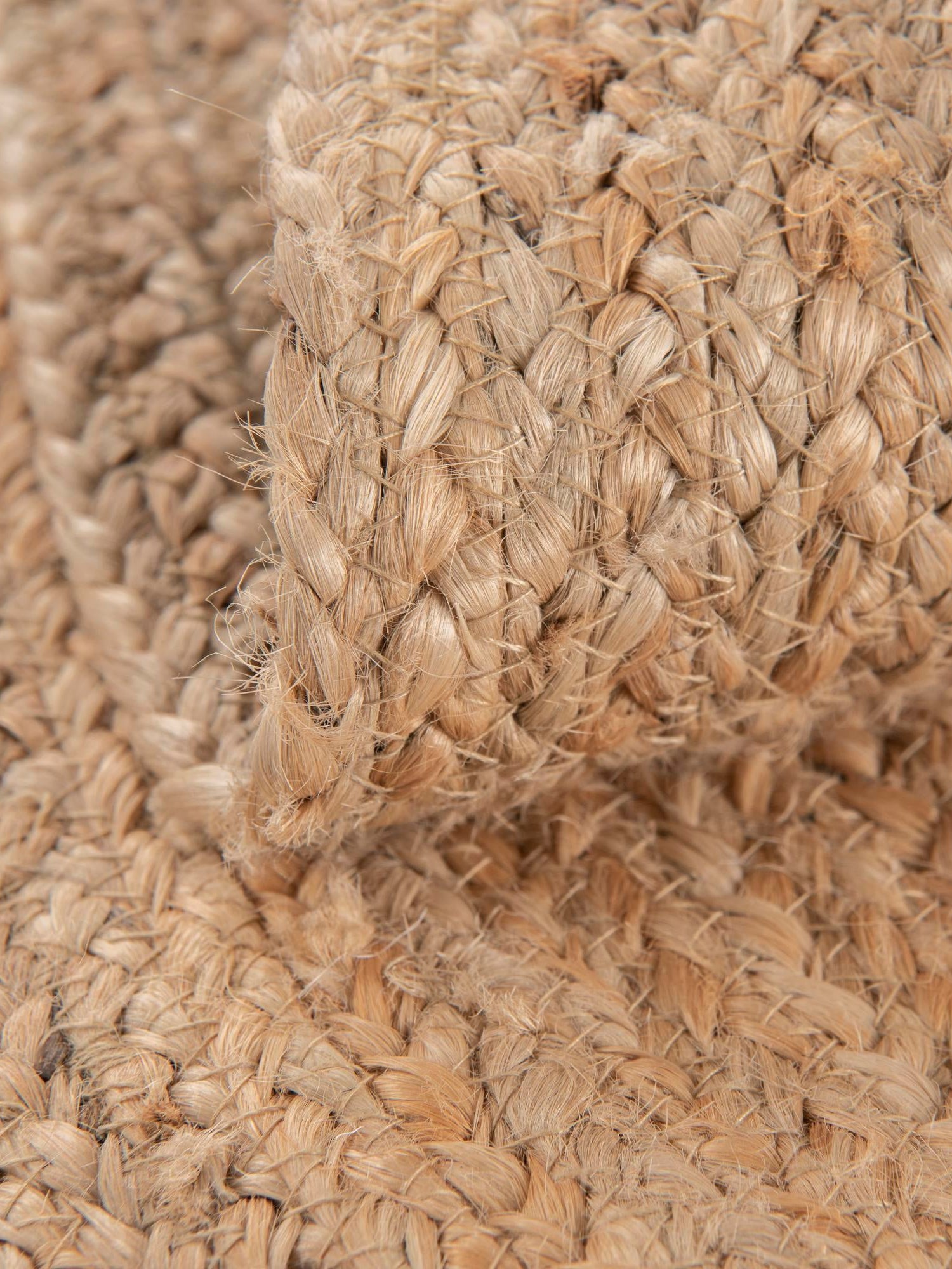 Natural 6' 1 x 6' 1 Kids Braided Jute Round Area Rug for Baby Nursery, Toddler Playroom,  Bedrooms All Natural Eco-Friendly Sustainable Carpet for Sale at Rug Engine