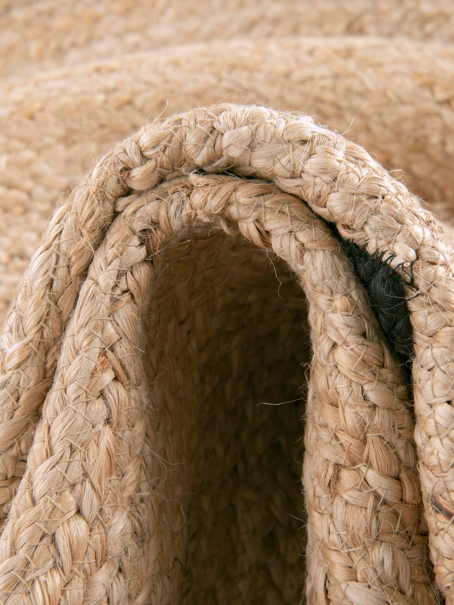 Natural 6' 1 x 6' 1 Kids Braided Jute Round Area Rug for Baby Nursery, Toddler Playroom,  Bedrooms All Natural Eco-Friendly Sustainable Carpet for Sale at Rug Engine