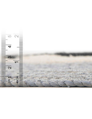 Gray 3' 1 x 3' 1 Kids Braided Jute Round Rug