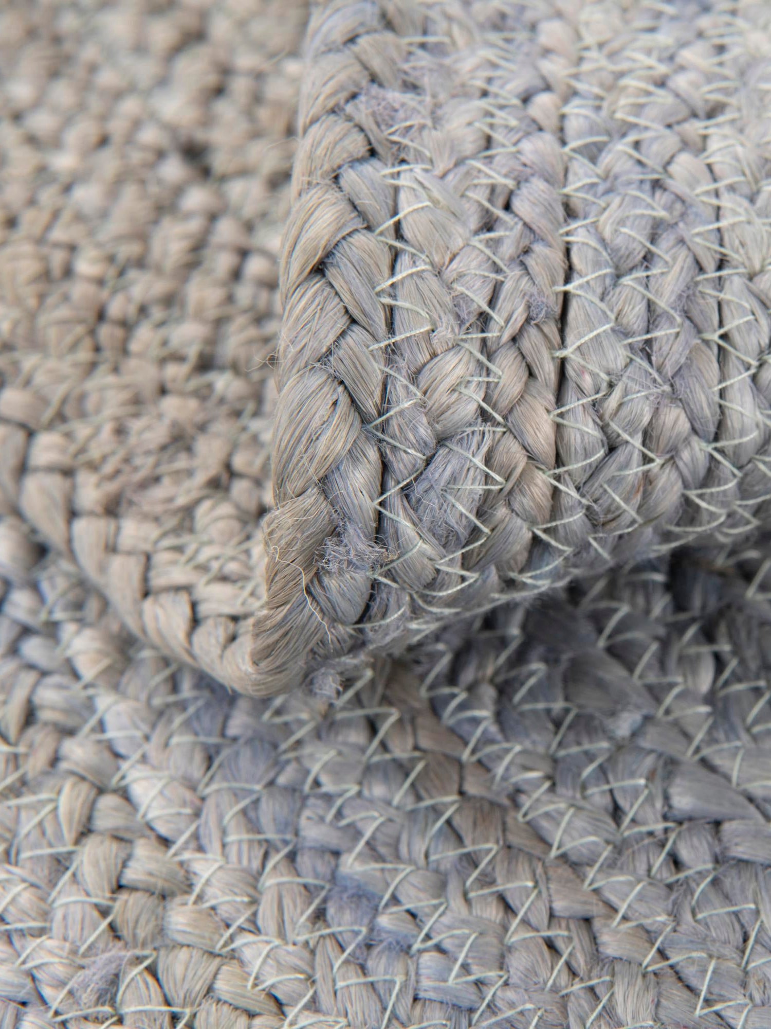 Gray 7' 10 x 7' 10 Kids Braided Jute Round Area Rug for Baby Nursery, Toddler Playroom,  Bedrooms All Natural Eco-Friendly Sustainable Carpet for Sale at Rug Engine