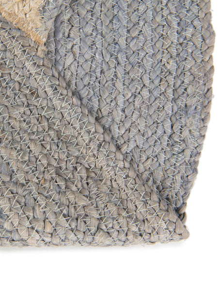 Gray 5' 1 x 5' 1 Kids Braided Jute Round Area Rug for Baby Nursery, Toddler Playroom,  Bedrooms All Natural Eco-Friendly Sustainable Carpet for Sale at Rug Engine