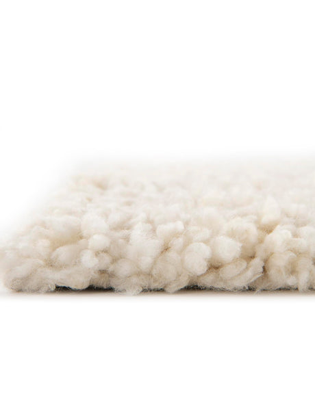 Moroccan Ivory 10' x 14' 1 Haka Deluxe Shag Rectangle Area Rug Thick Soft Touch Fluffy & Plush Shaggy Pile Hand Woven New Zealand Wool Carpet for Sale at Rug Engine