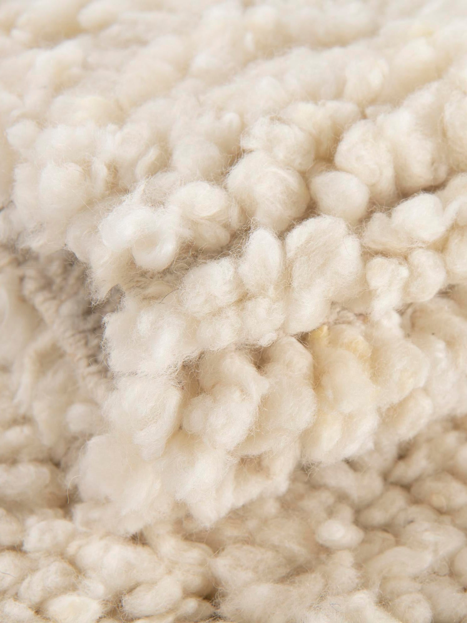 Moroccan Ivory 2' 7 x 12' Haka Deluxe Shag Runner Area Rug Thick Soft Touch Fluffy & Plush Shaggy Pile Hand Woven New Zealand Wool Carpet for Sale at Rug Engine