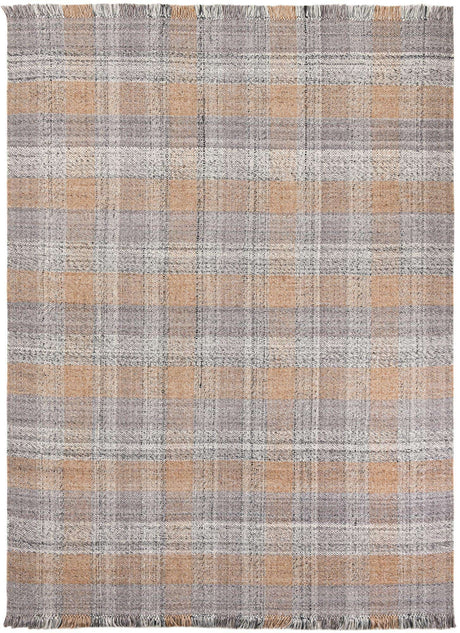 Washable Desert Gray 9' x 12' Eco Plaid Indoor Outdoor Washable Rectangle Area Rug Easy to Clean Stain Resistant & Durable Weather Resistant for Patio, Deck, Terrace, Balcony, Porch 100% Recycled Plastic Bottles Carpet Mat for Sale at Rug Engine