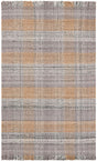 Desert Gray 5' 1 x 8' Eco Plaid Indoor Outdoor Washable Rectangle Rug