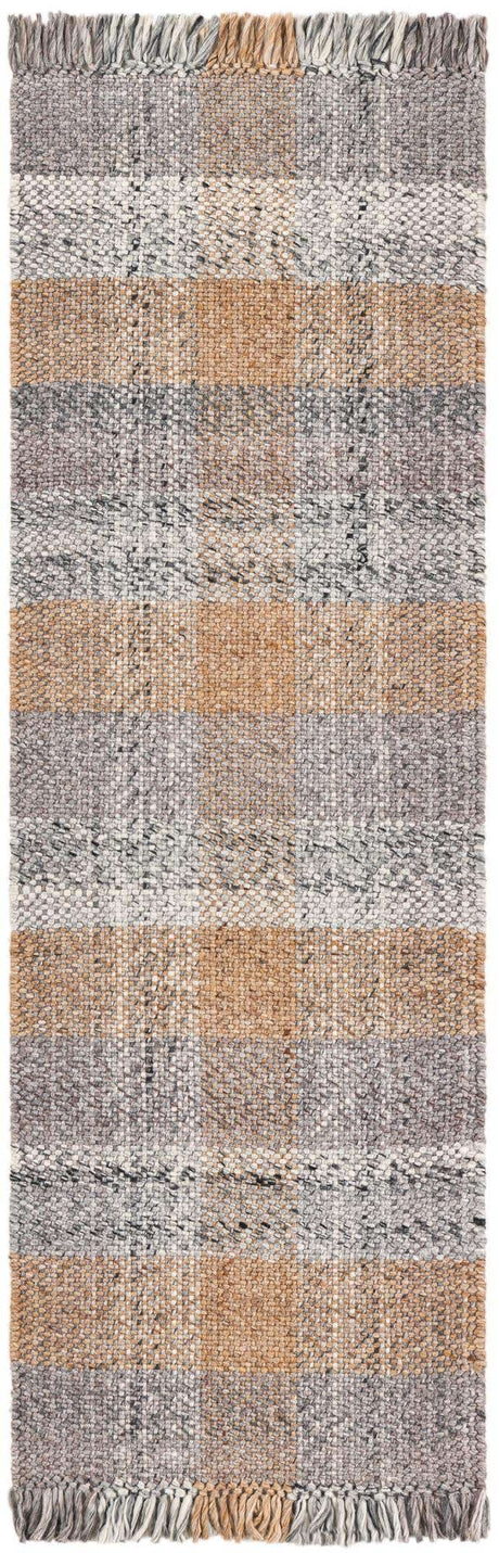 Washable Desert Gray 2' x 6' 1 Eco Plaid Indoor Outdoor Washable Runner Area Rug Easy to Clean Stain Resistant & Durable Weather Resistant for Patio, Deck, Terrace, Balcony, Porch 100% Recycled Plastic Bottles Carpet Mat for Sale at Rug Engine