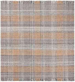 Washable Desert Gray 7' 10 x 7' 10 Eco Plaid Indoor Outdoor Washable Square Area Rug Easy to Clean Stain Resistant & Durable Weather Resistant for Patio, Deck, Terrace, Balcony, Porch 100% Recycled Plastic Bottles Carpet Mat for Sale at Rug Engine